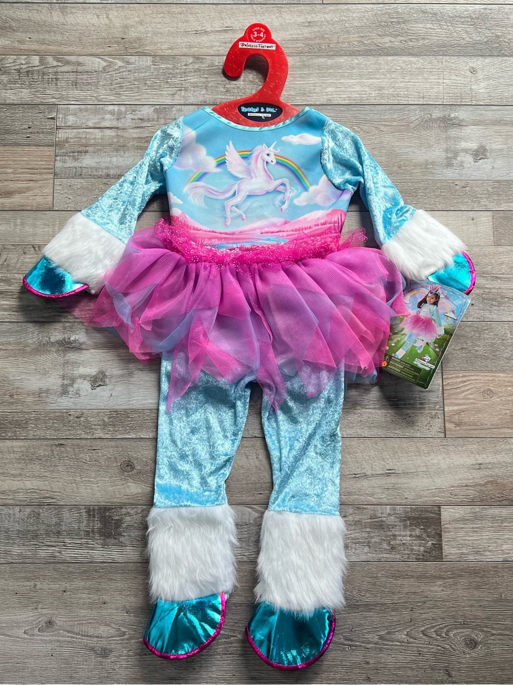 NWT Teetot Unicorn Costume Size 3/4